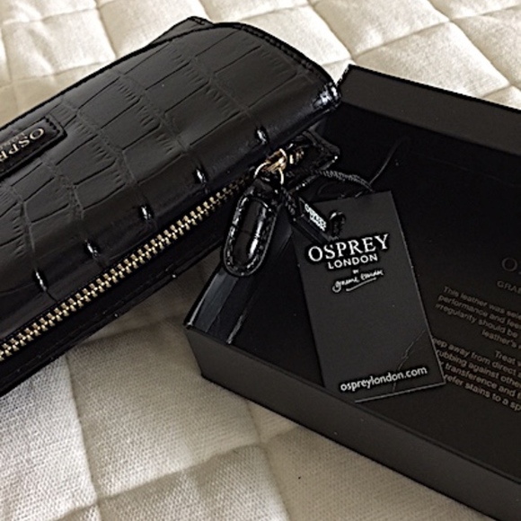 NWT Osprey Black Leather Wallet. - Picture 2 of 8
